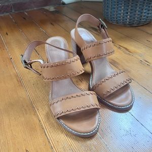 Brown Madewell strap heels
